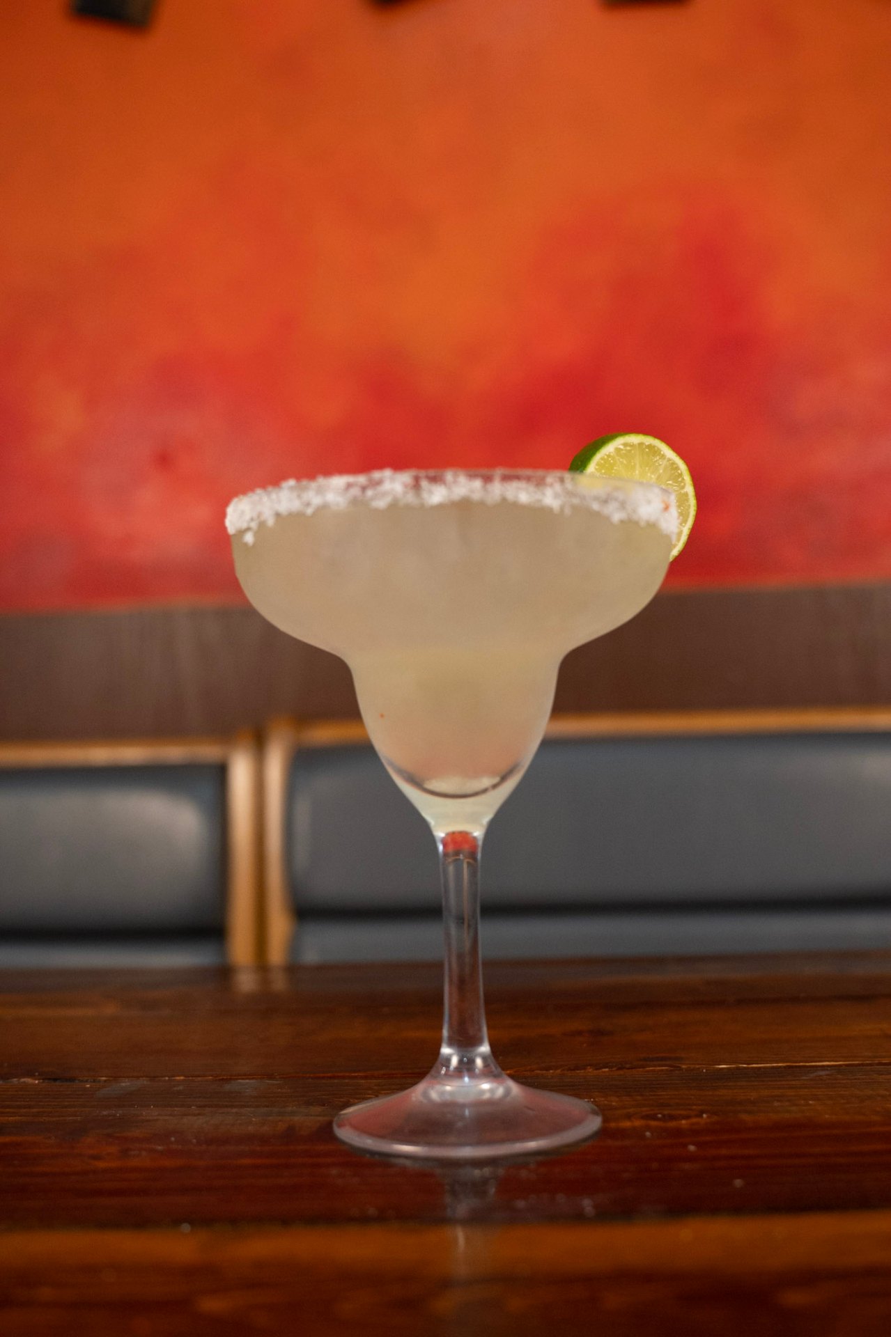Classic margarita with salt rim