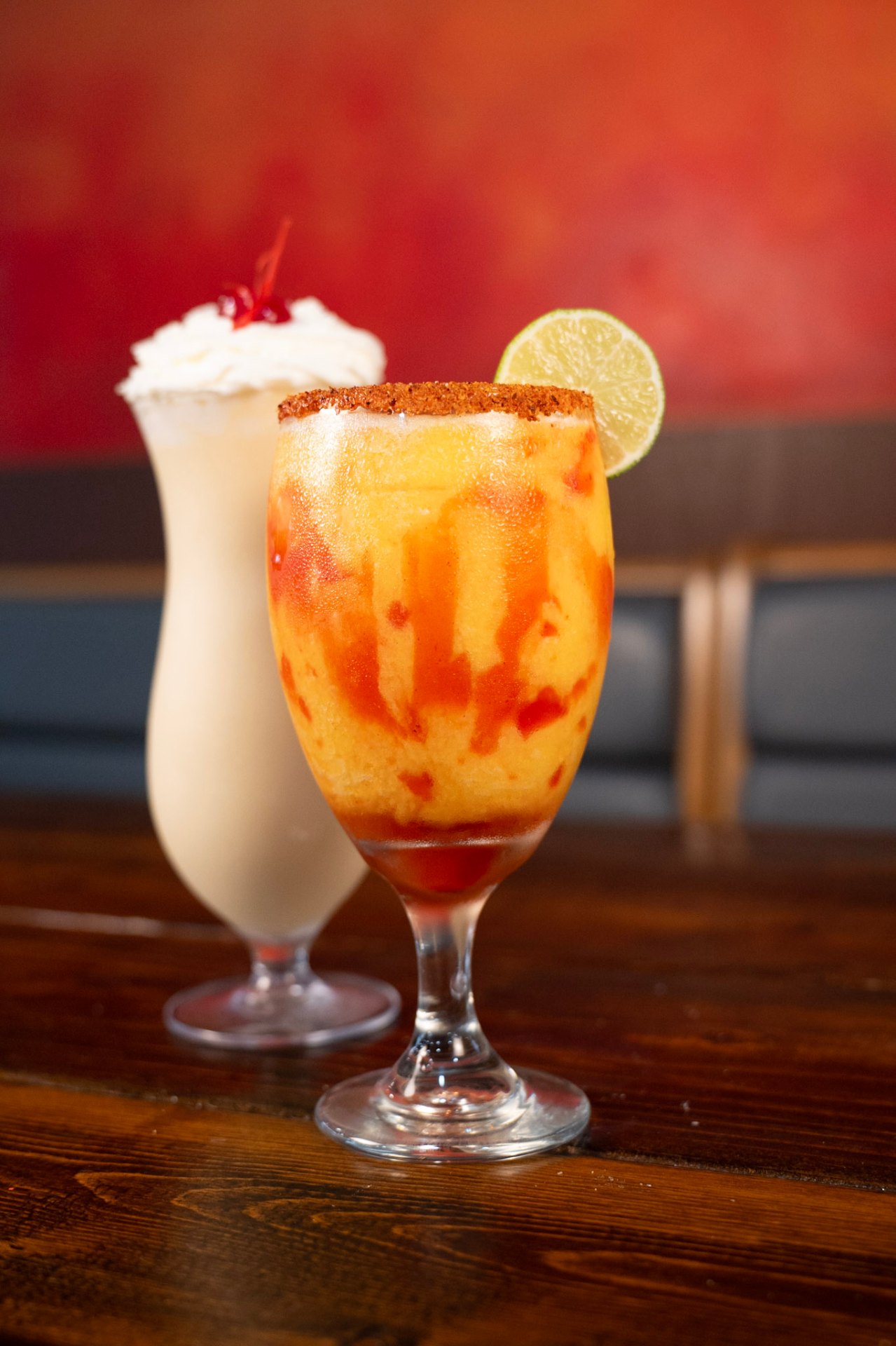 Piña colada and mangonada