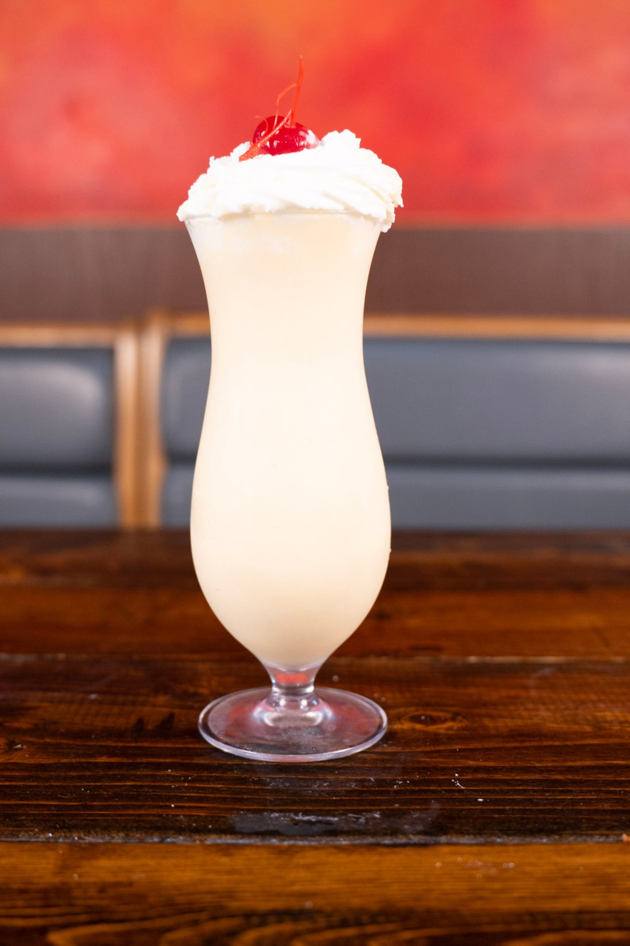 Piña colada with whipped cream